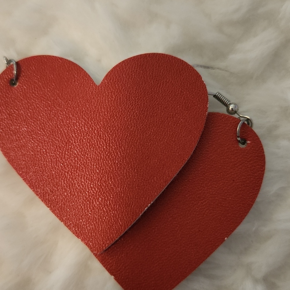 4 For 1 Handmade Heart And Love Dangle Earrings - Women Accessories Bundle Of 4 - Picture 7 of 8